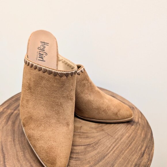 Corkys Women's Camel Suede Sizzle Mule Size 7 - Picture 5 of 6